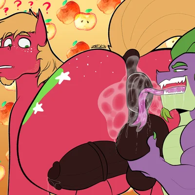 big macintosh (mlp), spike (mlp) (friendship is magic, hasbro) created by zackdadawg