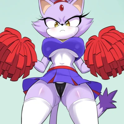 blaze the cat (sega, sonic the hedgehog (series)) created by lucyfercomic