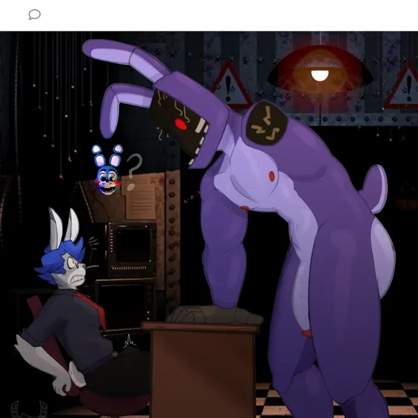bloo (bigbustb), bonnie (fnaf), toy bonnie (fnaf) (five nights at freddy's, five nights at freddy's 2) created by bigbustb