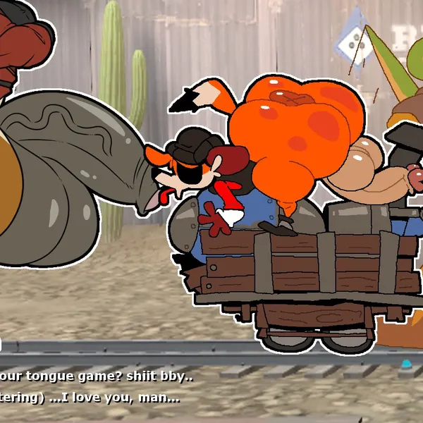 bob (superiorfox), demoman (team fortress 2), engineer (team fortress 2) (team fortress 2, valve) created by jacky-arts, superiorfox