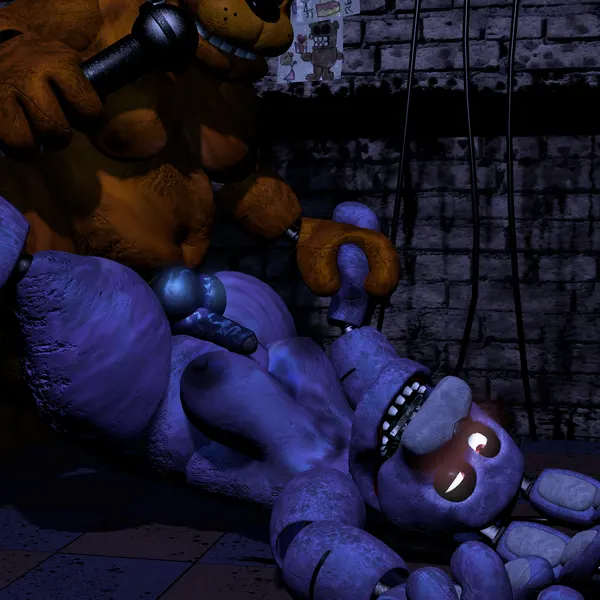 bonnie (fnaf), freddy (fnaf) (five nights at freddy's, scottgames) created by r1v3r styx