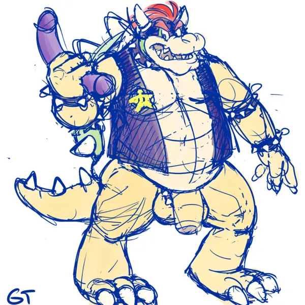 bowser (mario bros, mythology) created by gtskunkrat