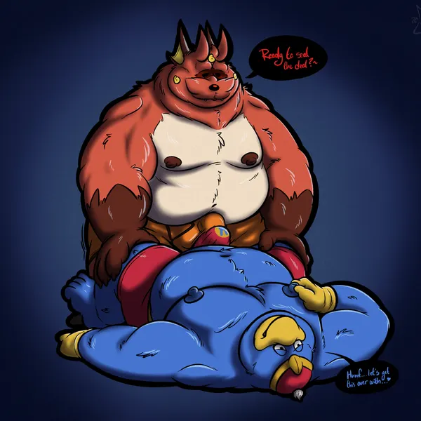 bub (gorochuinboxers), king dedede (beta pokemon games, kirby (series)) created by gorochuinboxers