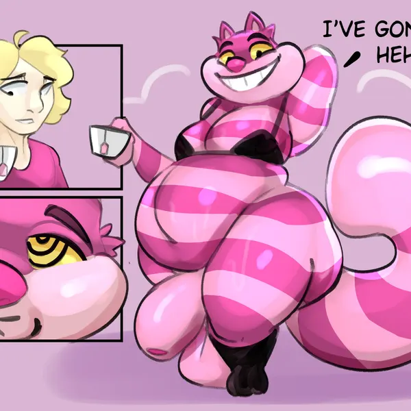 cheshire cat (alice in wonderland) created by attikipp