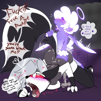 collin (helluva boss), loona (helluva boss) (hellaverse, helluva boss) created by muttonsauce