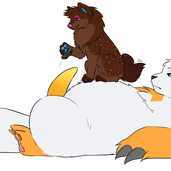cosmo (sweerpotato), quinn (zangeese) (nintendo, pokemon) created by mochasplash