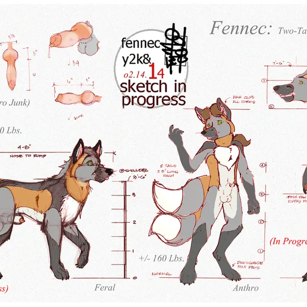 cross-fox, fennec (character) created by fennec (artist)