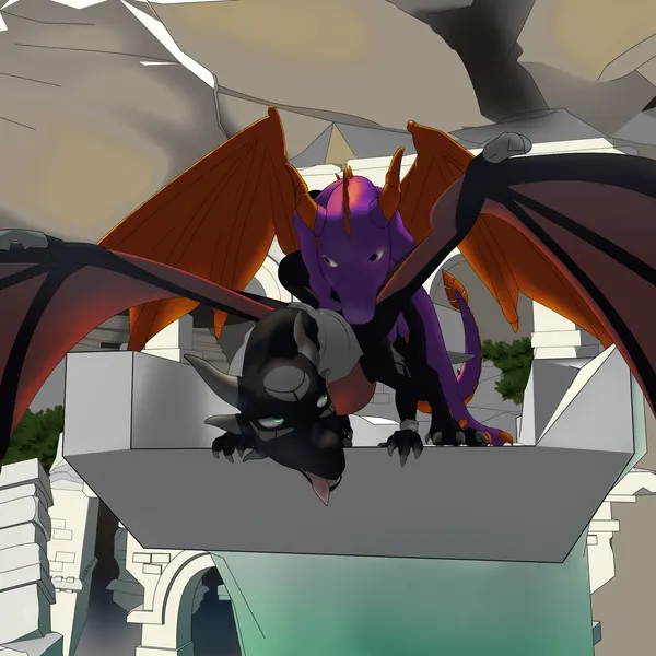 cynder, spyro (activision, mythology) created by groovelizard