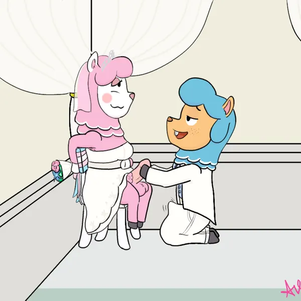 cyrus (animal crossing), reese (animal crossing) (animal crossing, nintendo) created by flamingazalea
