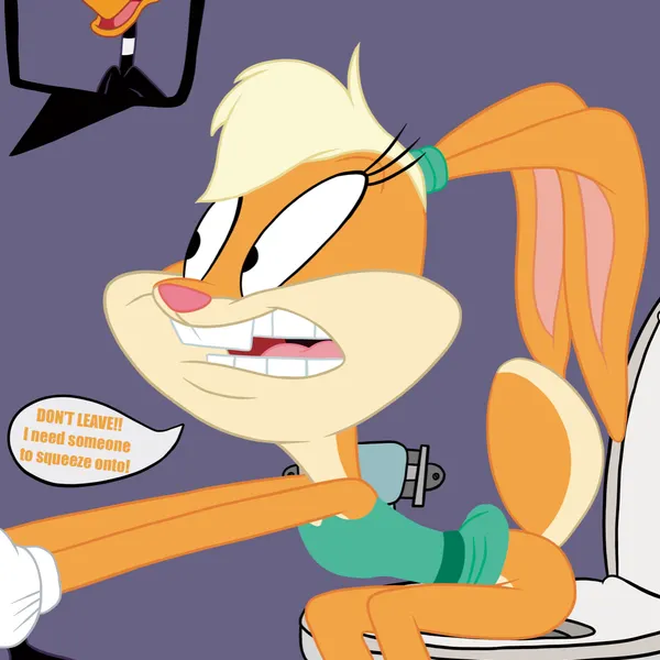 daffy duck, lola bunny (looney tunes, warner brothers) created by thedispenser69