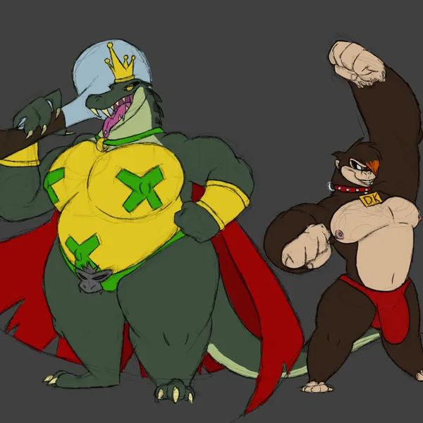 donkey kong (character), king k. rool (donkey kong (series), nintendo) created by jaspertmutt