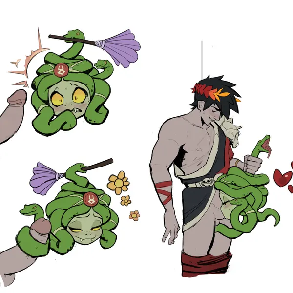 dusa (hades), zagreus (hades) (european mythology, greek mythology) created by amugea