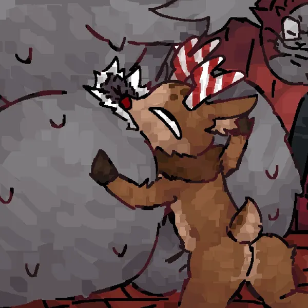dusty (motherfan31), rudie (dandy's world) (blushcrunch studio, christmas) created by scaliescum