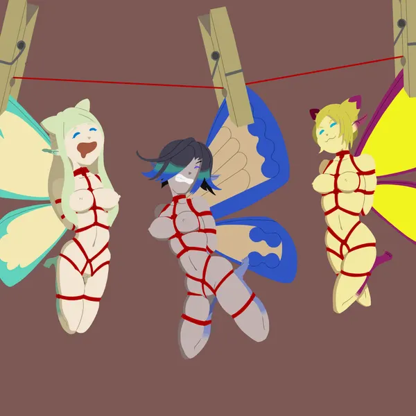 eos (ffxiv), selene (ffxiv), statice (ffxiv) (final fantasy, final fantasy xiv) created by pricklypastor (artist)