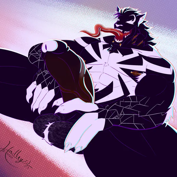 fan character, venom (marvel) (marvel) created by halley karillion
