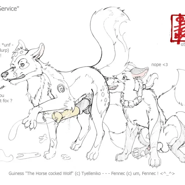 fennec (character), guiness the horse cocked wolf created by fennec (artist)