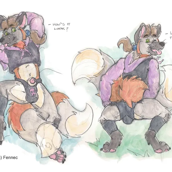 fennec (character) (meme clothing, paggi outfit) created by fennec (artist)