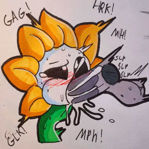 flowey the flower (undertale, undertale (series)) created by justsomeidiotonline