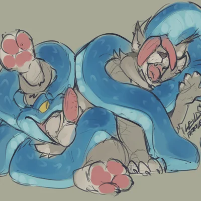 gary de'snake, pawbert lynxley (disney, zootopia) created by apfelskai