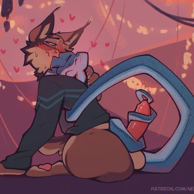 gary de'snake, pawbert lynxley (disney, zootopia) created by nepentz