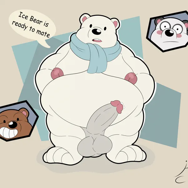 grizzly (we bare bears), ice bear (we bare bears), panda (we bare bears) (cartoon network, we bare bears) created by jon noj