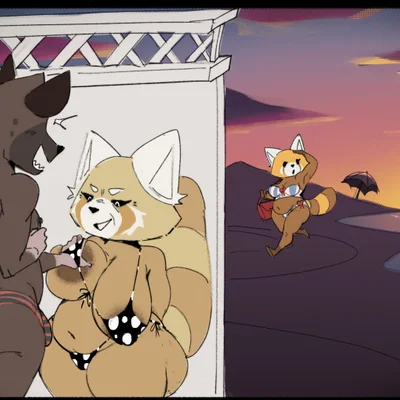 haida (aggretsuko), retsuko, retsuko's mother (aggretsuko, sanrio) created by estebon89