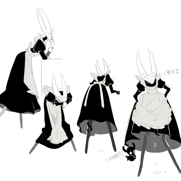 hollow knight (character), pure vessel (hollow knight), the knight (hollow knight) (hollow knight (franchise), team cherry) created by milktea25424633