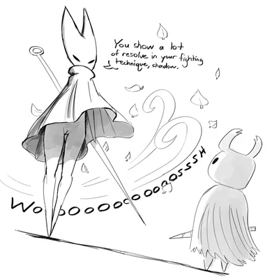 hornet (hollow knight), the knight (hollow knight) (hollow knight (franchise), team cherry) created by the-minuscule-task