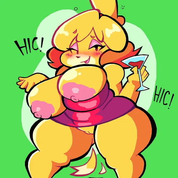 isabelle (animal crossing) (animal crossing, nintendo) created by sabs
