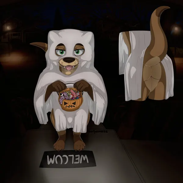jake the otter (halloween) created by foofyscoop