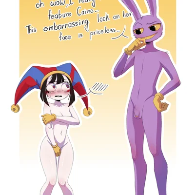 jax (tadc), pomni (tadc) (glitch productions, the amazing digital circus) created by felcow