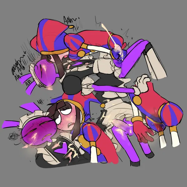 jax (tadc), pomni (tadc) (glitch productions, the amazing digital circus) created by karnthud