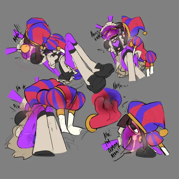 jax (tadc), pomni (tadc) (glitch productions, the amazing digital circus) created by karnthud