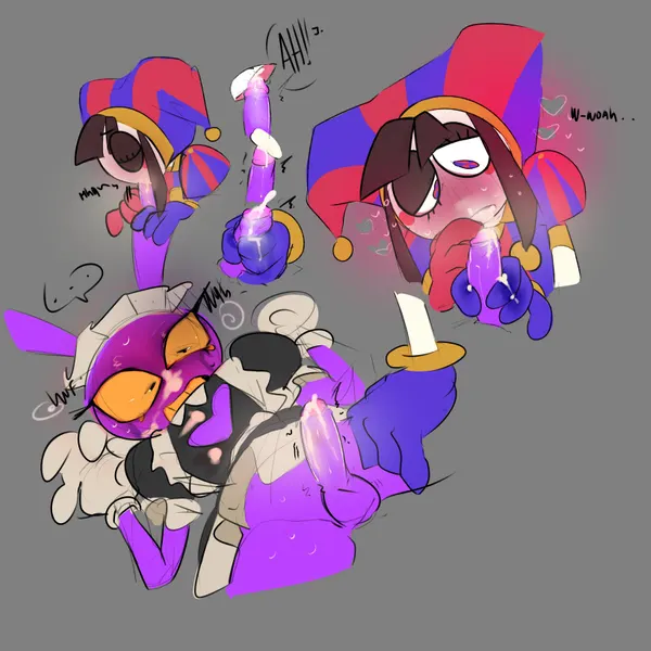 jax (tadc), pomni (tadc) (glitch productions, the amazing digital circus) created by karnthud