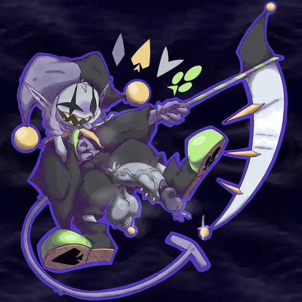jevil (deltarune) (deltarune, undertale (series)) created by knil (artist)