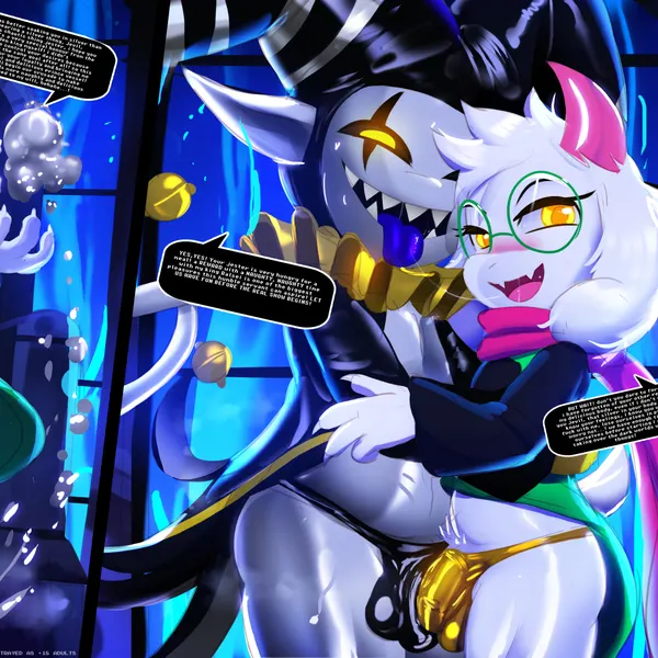 jevil (deltarune), ralsei (deltarune, undertale) created by ichimoral