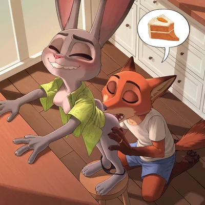 judy hopps, nick wilde (disney, zootopia) created by nyeong