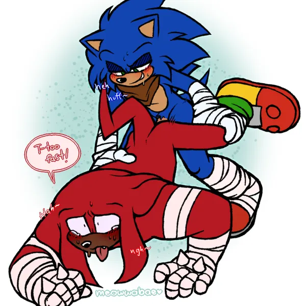 knuckles the echidna, sonic the hedgehog (sega, sonic boom) created by meowwabae
