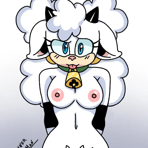 lanolin the sheep (sonic) (idw publishing, pussy-cat (meme)) created by bannerniceman
