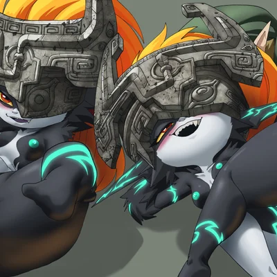 link, midna (nintendo, the legend of zelda) created by inker comics