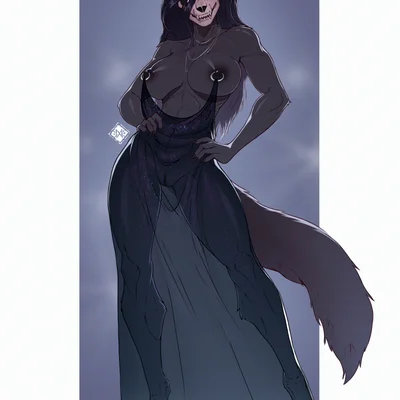 mal0, scp-1471-a (nipple piercing dress, scp foundation) created by moirah