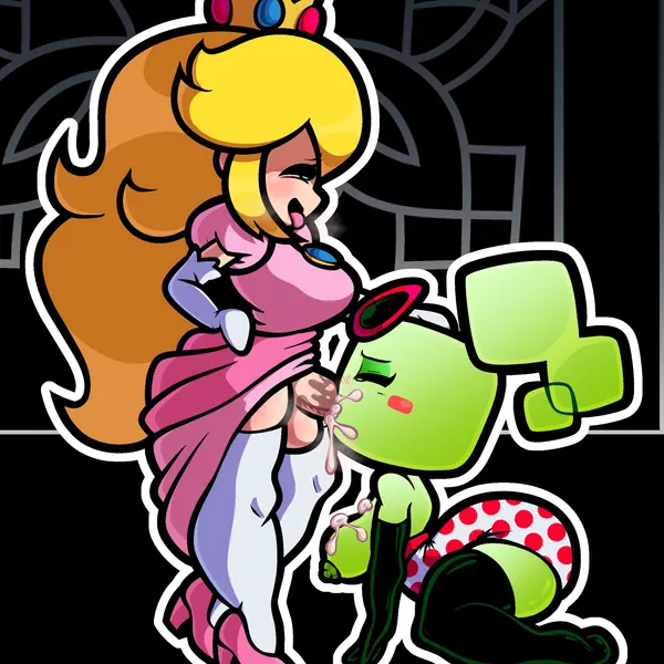 mimi (paper mario), princess peach (mario bros, nintendo) created by thecomicoalman