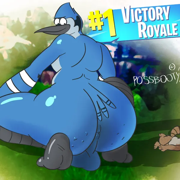 mordecai (regular show), rigby (regular show) (broly culo, cartoon network) created by possbooty