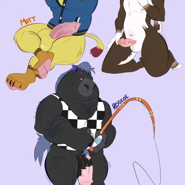 mott (animal crossing), roscoe (animal crossing), zell (animal crossing) (animal crossing, nintendo) created by asthmacat