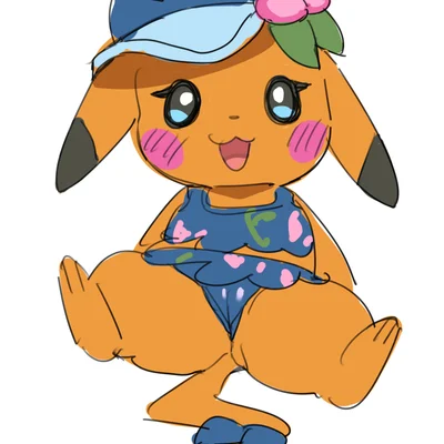 ms. wavychu (game freak, nintendo) created by rinrin (pixiv)