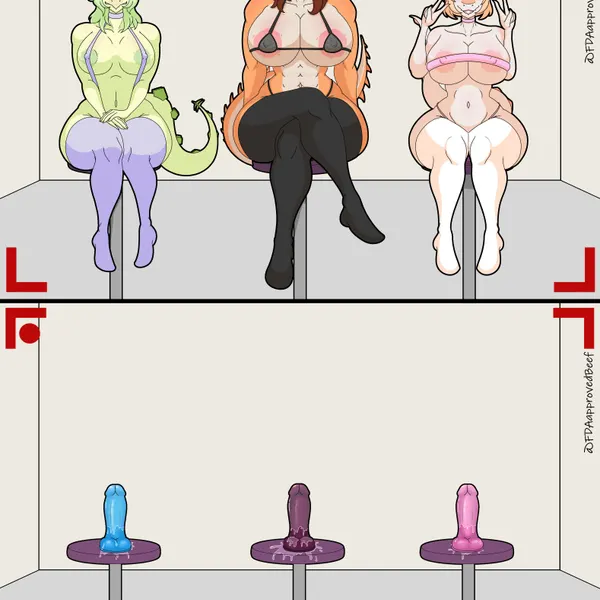 naomi (gvh), rosa (gvh), stella (gvh beta) (cavemanon studios, goodbye volcano high) created by fdaapprovedbeef