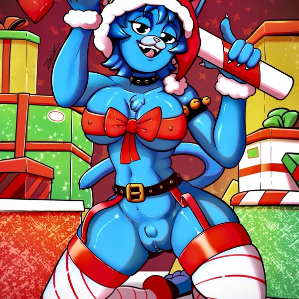 nicole watterson (cartoon network, christmas) created by zelieldraws