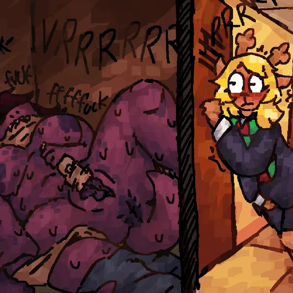 noelle holiday, susie (deltarune) (deltarune, undertale (series)) created by scaliescum