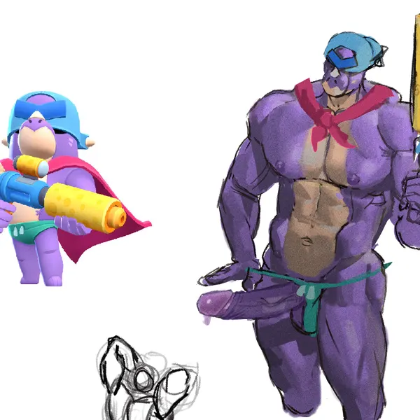 pierce (brawl stars) (brawl stars, supercell (company)) created by nova morto