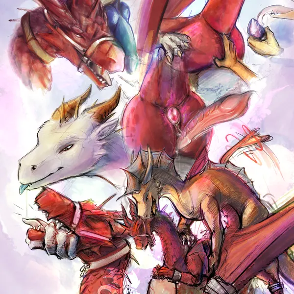 ray (unna), sal (laslwo), syrune (mythology) created by drangir